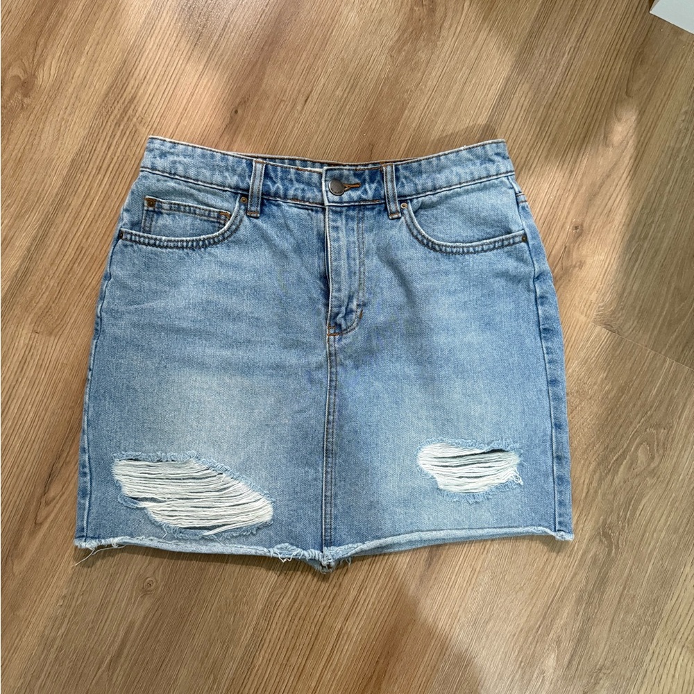 Billabong Blue Pencil Mini Skirt Casual